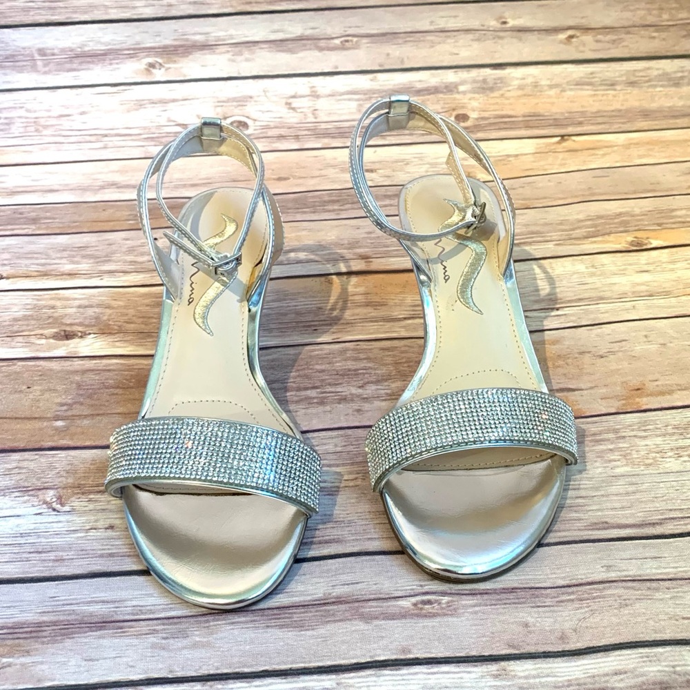 Nina Nolia Metallic Wedge Sandal